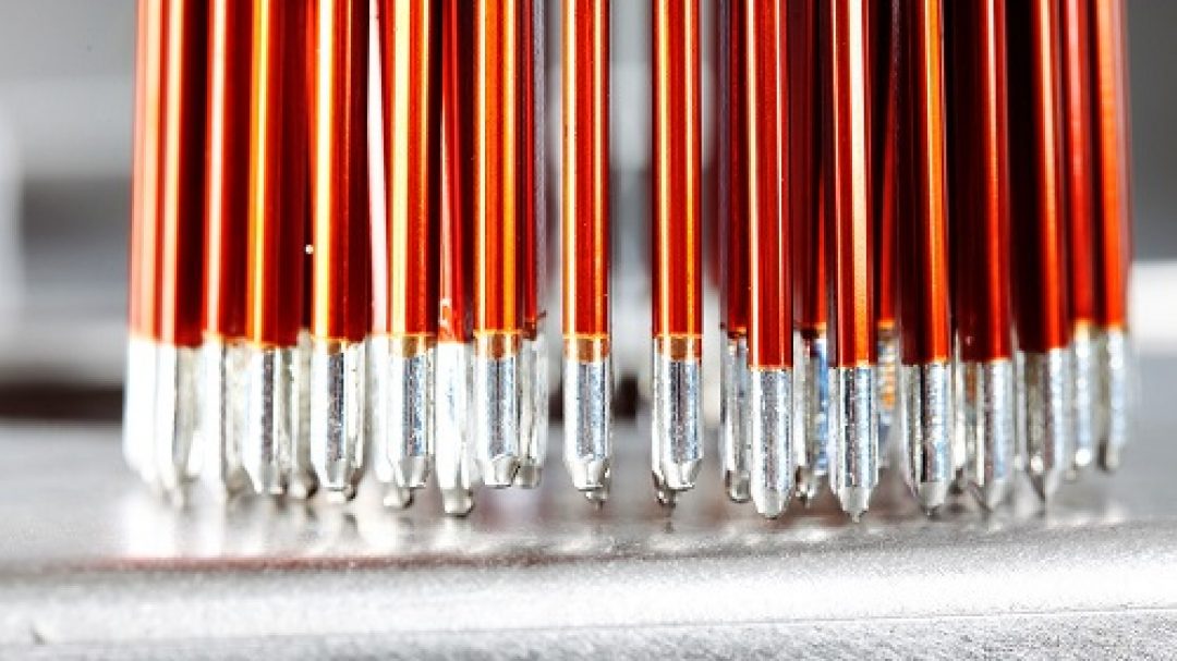 Selective enamelled-copper wire soldering _ Selective enamelled-copper wire soldering